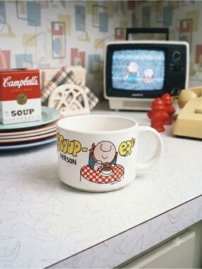 Vintage 1980 “Soup- er Person” stoneware soup mug Ziggy by Tom Wilson